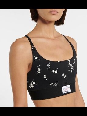 NWT Adam Selman Sport Daisy Floral Sports Bra Medium Y2K Cottagecore Coquette